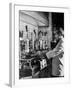 Waiter Using Espresso Machine in Restaurant at Cafe Partenopea-Fred Lyon-Framed Photographic Print