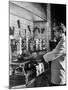 Waiter Using Espresso Machine in Restaurant at Cafe Partenopea-Fred Lyon-Mounted Photographic Print