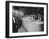 Waiters and Bartenders Waiting to Serve at the Alba Wedding-Frank Scherschel-Framed Photographic Print