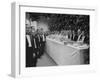 Waiters and Bartenders Waiting to Serve at the Alba Wedding-Frank Scherschel-Framed Photographic Print