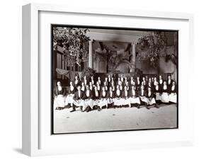 Waiters at Hotel Delmonico, 1902-Byron Company-Framed Giclee Print