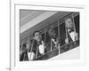 Waiters at the Churchill Downs Bar Watching the Derby Horses Coming Down the Stretch-Alfred Eisenstaedt-Framed Photographic Print