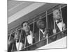 Waiters at the Churchill Downs Bar Watching the Derby Horses Coming Down the Stretch-Alfred Eisenstaedt-Mounted Photographic Print