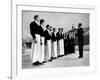 Waiters in Ice Skates Learning How to Serve Cocktails During Lesson at Grand Hotel Ice Rink-Alfred Eisenstaedt-Framed Photographic Print