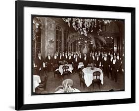 Waiters in the Palm Court at Sherry's Restaurant, New York, 1902-Byron Company-Framed Giclee Print