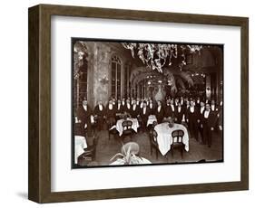 Waiters in the Palm Court at Sherry's Restaurant, New York, 1902-Byron Company-Framed Giclee Print