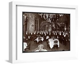 Waiters in the Palm Court at Sherry's Restaurant, New York, 1902-Byron Company-Framed Giclee Print