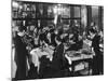 Waiters Serving at Marlborough House, a Speakeasy Haven For Drinking Socialites During Prohibition-Margaret Bourke-White-Mounted Photographic Print