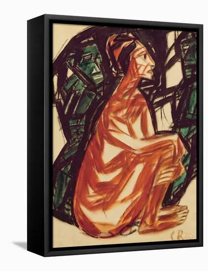 Waiting, 1920 (Oil on Canvas)-Christian Rohlfs-Framed Stretched Canvas