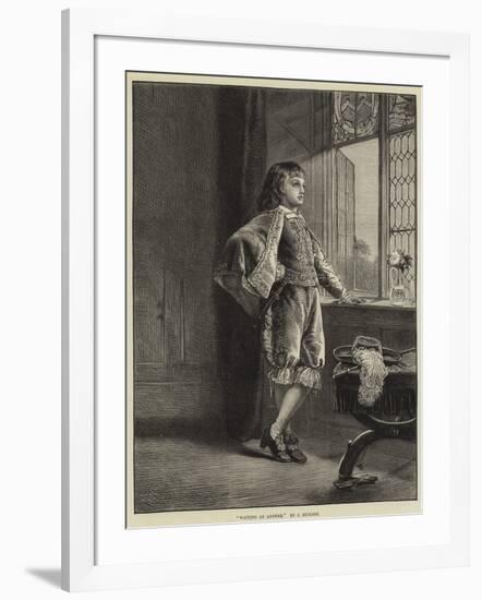 Waiting an Answer-John Robert Dicksee-Framed Giclee Print