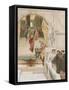 Waiting an Audience with Agrippa-Sir Lawrence Alma-Tadema-Framed Stretched Canvas