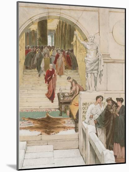 Waiting an Audience with Agrippa-Sir Lawrence Alma-Tadema-Mounted Giclee Print