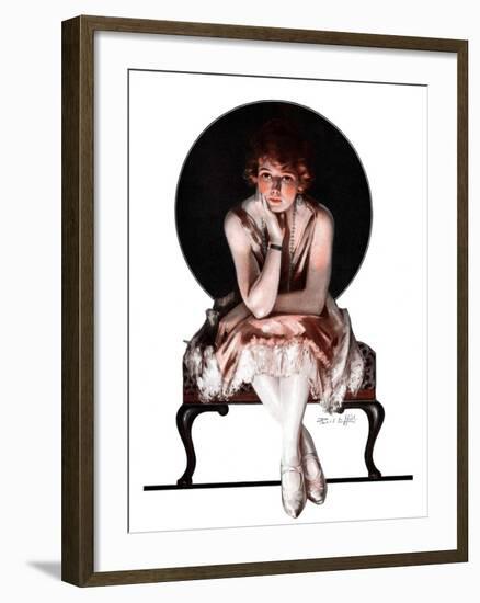 "Waiting,"April 14, 1923-Pearl L. Hill-Framed Giclee Print