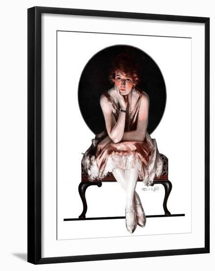 "Waiting,"April 14, 1923-Pearl L. Hill-Framed Giclee Print