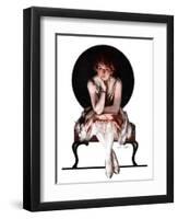 "Waiting,"April 14, 1923-Pearl L. Hill-Framed Giclee Print