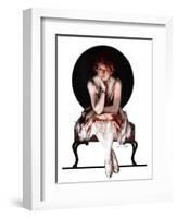 "Waiting,"April 14, 1923-Pearl L. Hill-Framed Giclee Print