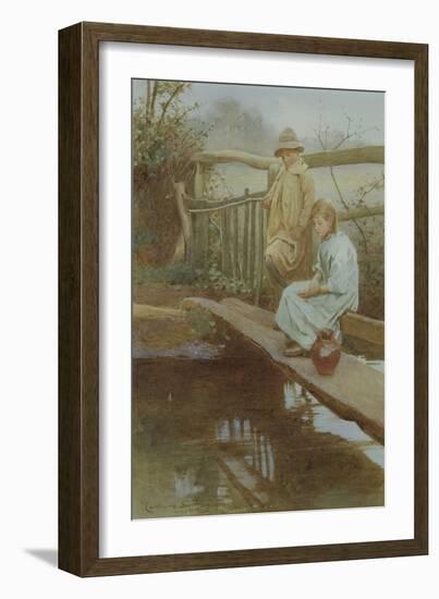 Waiting for a Bite-Carlton Alfred Smith-Framed Giclee Print