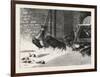 Waiting for a Break. 1876, Chicken, Chickens, Bird, Birds, Fowl, Fowls-null-Framed Giclee Print