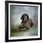 Waiting for a Cue German Shorthaired Pointer-Jai Johnson-Framed Giclee Print