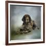 Waiting for a Cue German Shorthaired Pointer-Jai Johnson-Framed Giclee Print