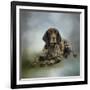 Waiting for a Cue German Shorthaired Pointer-Jai Johnson-Framed Giclee Print