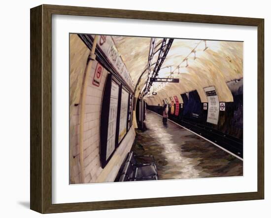 Waiting for a Train Going South, 1998-Ellen Golla-Framed Giclee Print