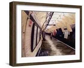 Waiting for a Train Going South, 1998-Ellen Golla-Framed Giclee Print