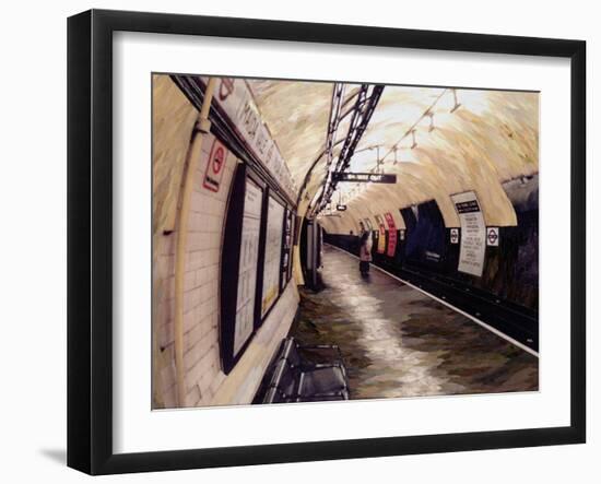 Waiting for a Train Going South, 1998-Ellen Golla-Framed Giclee Print