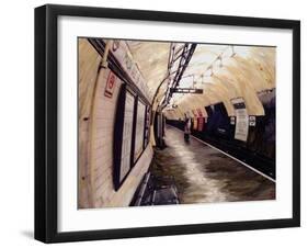 Waiting for a Train Going South, 1998-Ellen Golla-Framed Giclee Print