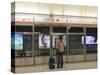 Waiting for a Train, Mass Transit Railway (Mtr), Hong Kong, China, Asia-Amanda Hall-Stretched Canvas