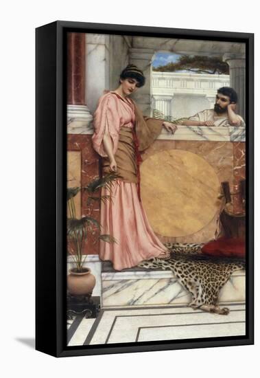 Waiting for an Answer, 1889-John William Godward-Framed Stretched Canvas