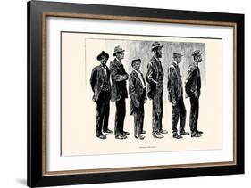 Waiting for Bread-Charles Dana Gibson-Framed Art Print