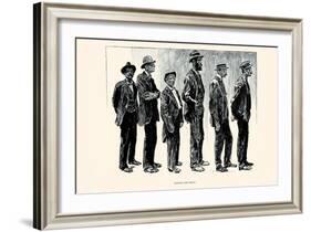 Waiting for Bread-Charles Dana Gibson-Framed Art Print