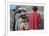 Waiting for Bus on City Street-William P. Gottlieb-Framed Photographic Print