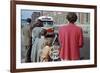Waiting for Bus on City Street-William P. Gottlieb-Framed Photographic Print