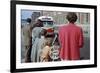 Waiting for Bus on City Street-William P. Gottlieb-Framed Photographic Print