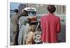 Waiting for Bus on City Street-William P. Gottlieb-Framed Photographic Print