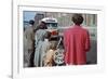 Waiting for Bus on City Street-William P. Gottlieb-Framed Photographic Print