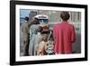 Waiting for Bus on City Street-William P. Gottlieb-Framed Photographic Print