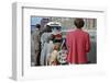 Waiting for Bus on City Street-William P. Gottlieb-Framed Photographic Print