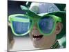 Waiting for Candy and Beads During the Annual St. Patrick's Day Parade in Indianapolis-null-Mounted Photographic Print