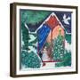 Waiting for Christmas, 2021 (Acrylics on Paper)-Lisa Graa Jensen-Framed Giclee Print