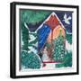 Waiting for Christmas, 2021 (Acrylics on Paper)-Lisa Graa Jensen-Framed Giclee Print