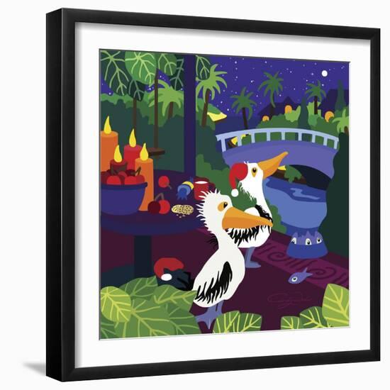 Waiting For Father Christmas-Cindy Wider-Framed Premium Giclee Print