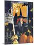 Waiting for Halloween Broom Rides Free-sylvia pimental-Mounted Art Print