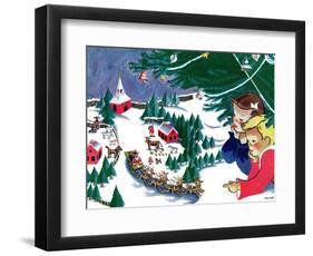 Waiting for Santa - Jack & Jill-Julia Nordell-Framed Premium Giclee Print