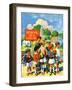 "Waiting for School Bus,"September 1, 1929-William Meade Prince-Framed Giclee Print