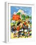 "Waiting for School Bus,"September 1, 1929-William Meade Prince-Framed Giclee Print