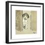 Waiting for Something to Turn Up-Cecil Aldin-Framed Premium Giclee Print