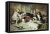Waiting for Supper-Alfred Strutt-Framed Stretched Canvas